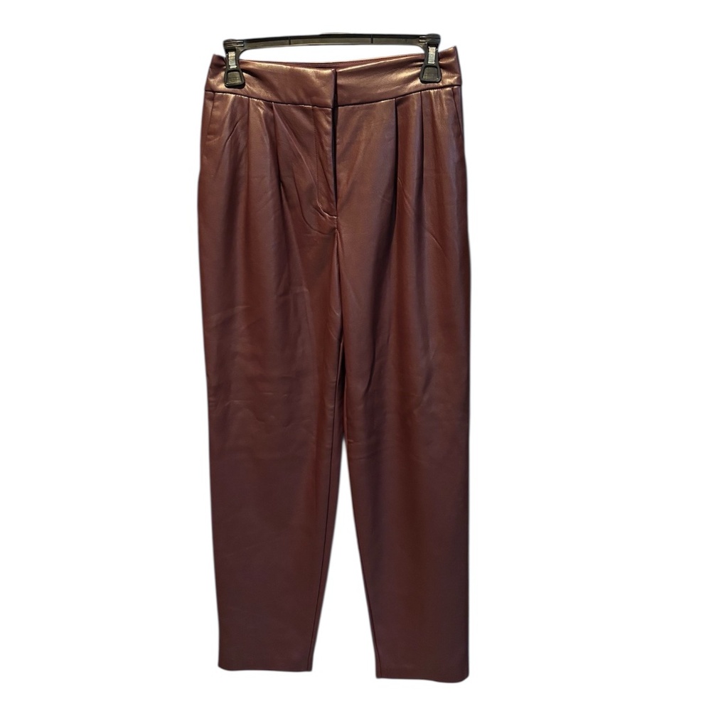 Express Faux Leather Women's Brown/Burgundy Pants